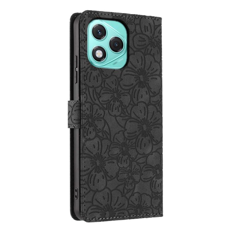For Honor 400 Lite Global Cherry Blossoms Embossed Leather Phone Case