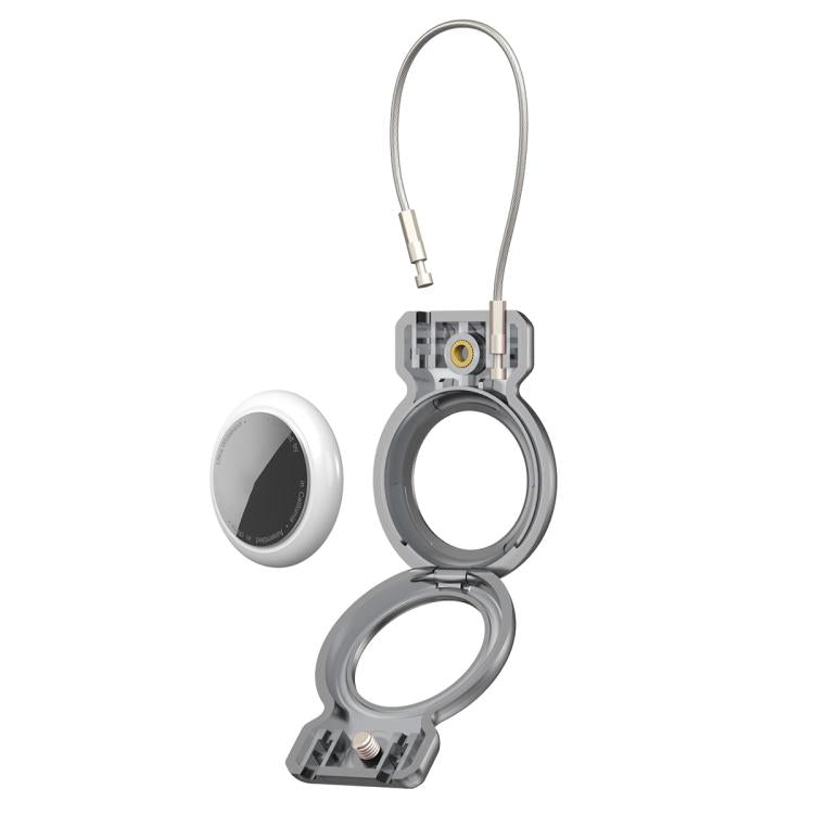 For AirTag 2nd Gen / AirTag 1st Gen Positioning Tracker Steel Wire Anti-theft Protective Cover