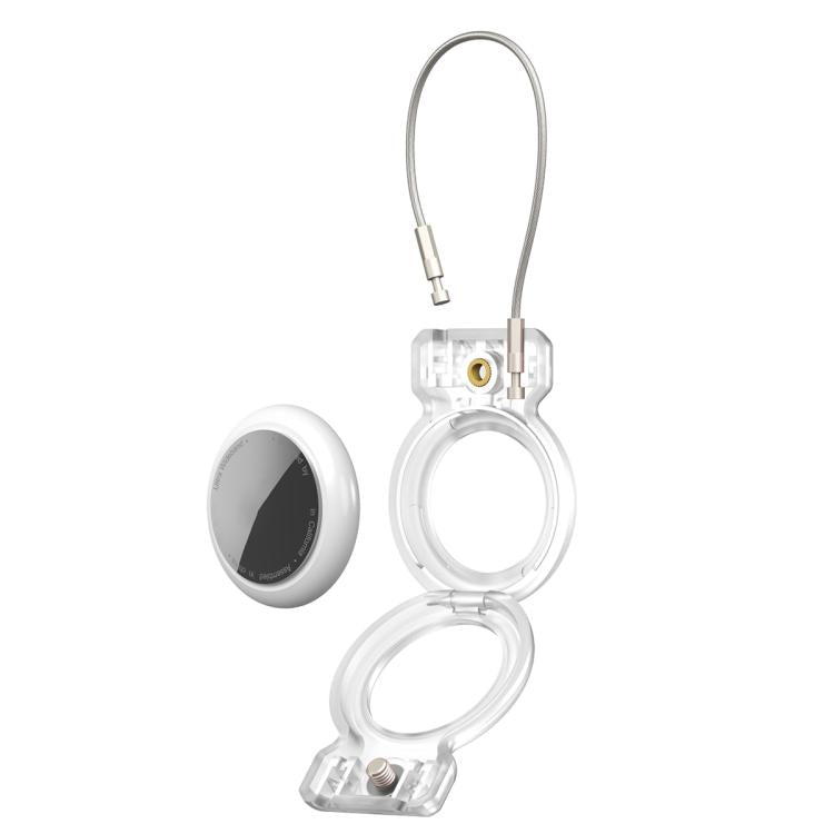 For AirTag 2nd Gen / AirTag 1st Gen Positioning Tracker Steel Wire Anti-theft Protective Cover