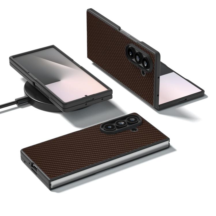 For Samsung Galaxy Z Fold7 5G Carbon Fiber Texture Protective Phone Case