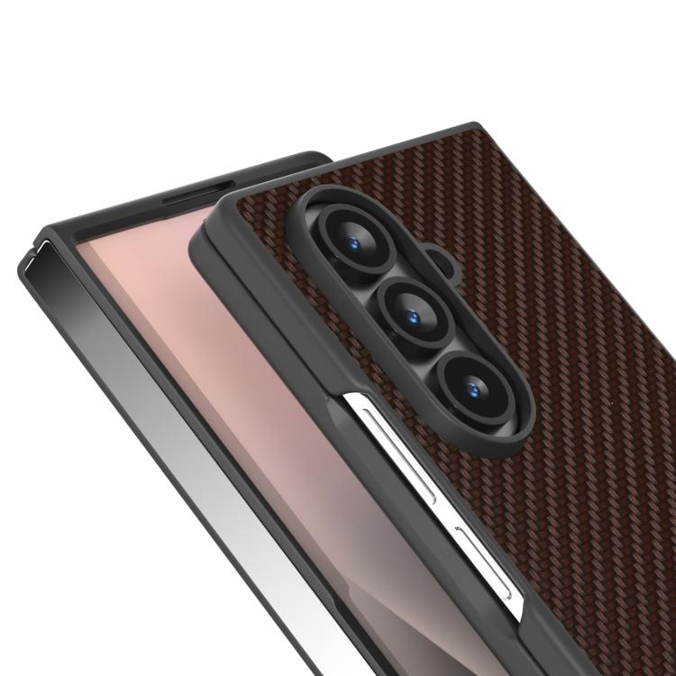 For Samsung Galaxy Z Fold7 5G Carbon Fiber Texture Protective Phone Case