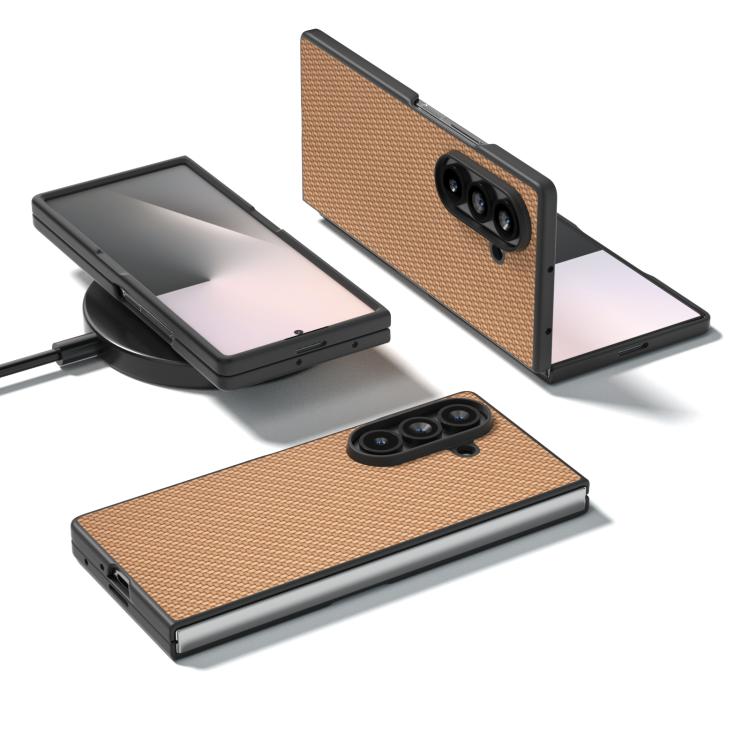 For Samsung Galaxy Z Fold7 5G Carbon Fiber Texture Protective Phone Case