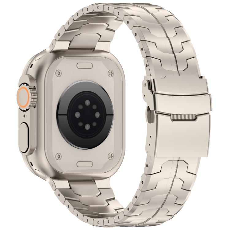 For Apple Watch 46mm / 49mm / 45mm / 44mm Detachable Safety Clasp Titanium Alloy Watch Band