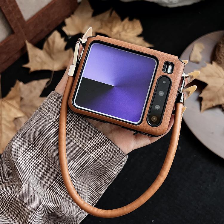 For Huawei Pura X Side Buckle MagSafe Magnetic PC Phone Case - Brown