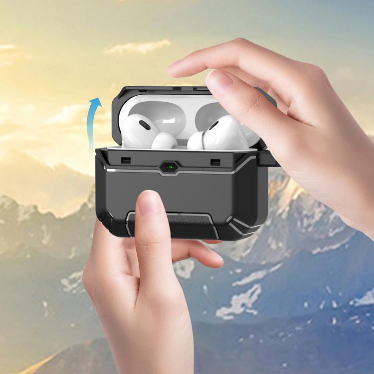 For AirPods Pro 3 Wireless Earphones Protective Case with Hook & Holder