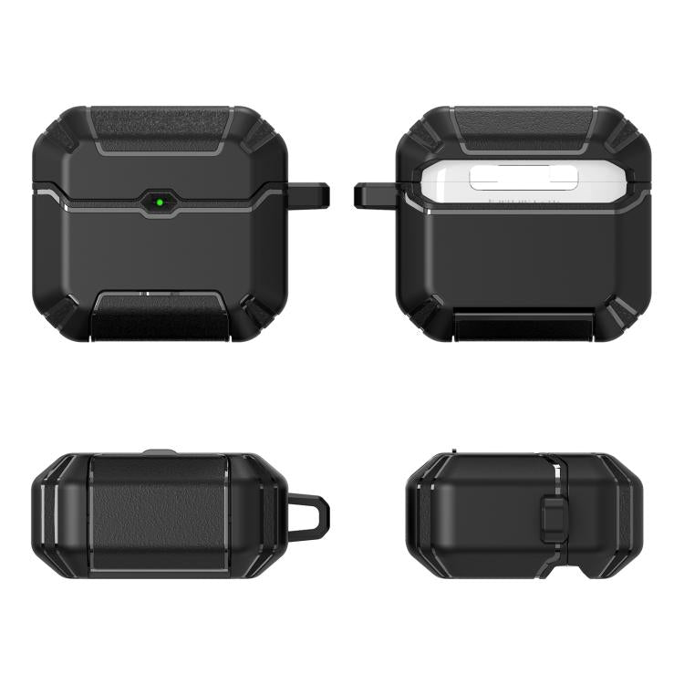 For AirPods Pro 2 Wireless Earphones Protective Case with Hook & Holder
