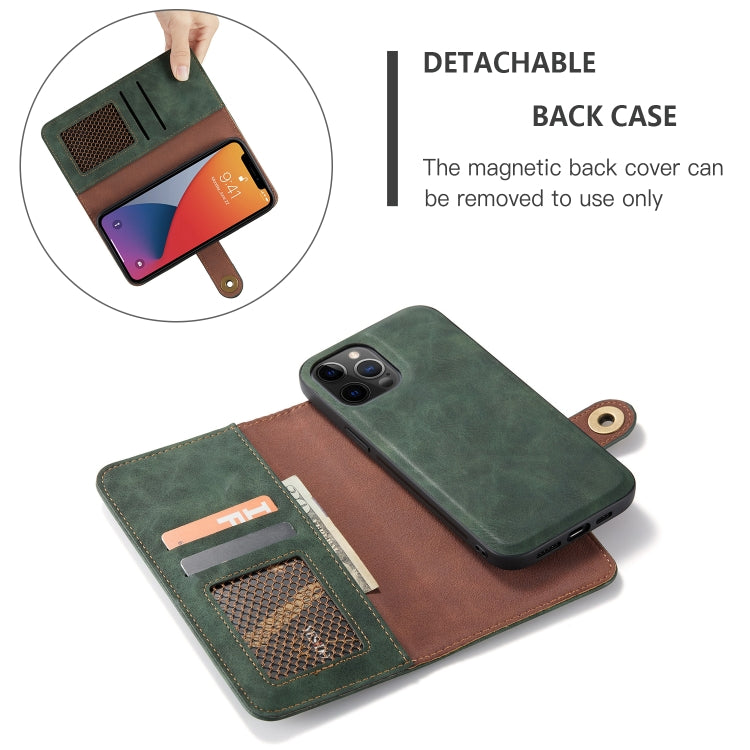 For iPhone 12 mini Retro Magnetic Horizontal Flip Leather Case with Card Slots & Wallet & Photo Frame & Detachable Back Cover