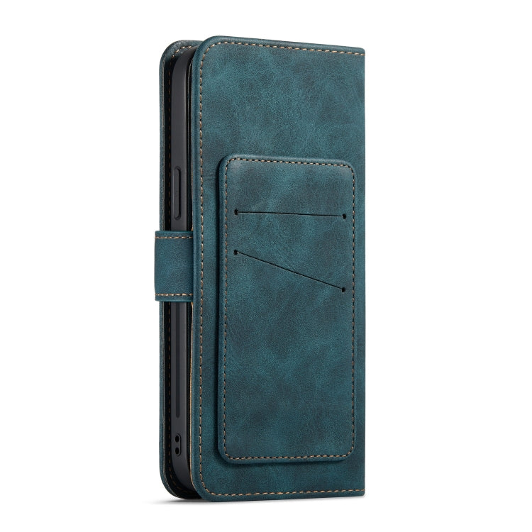 For iPhone 12 / 12 Pro Retro Magnetic Horizontal Flip Leather Case with Card Slots & Wallet & Photo Frame & Detachable Back Cover