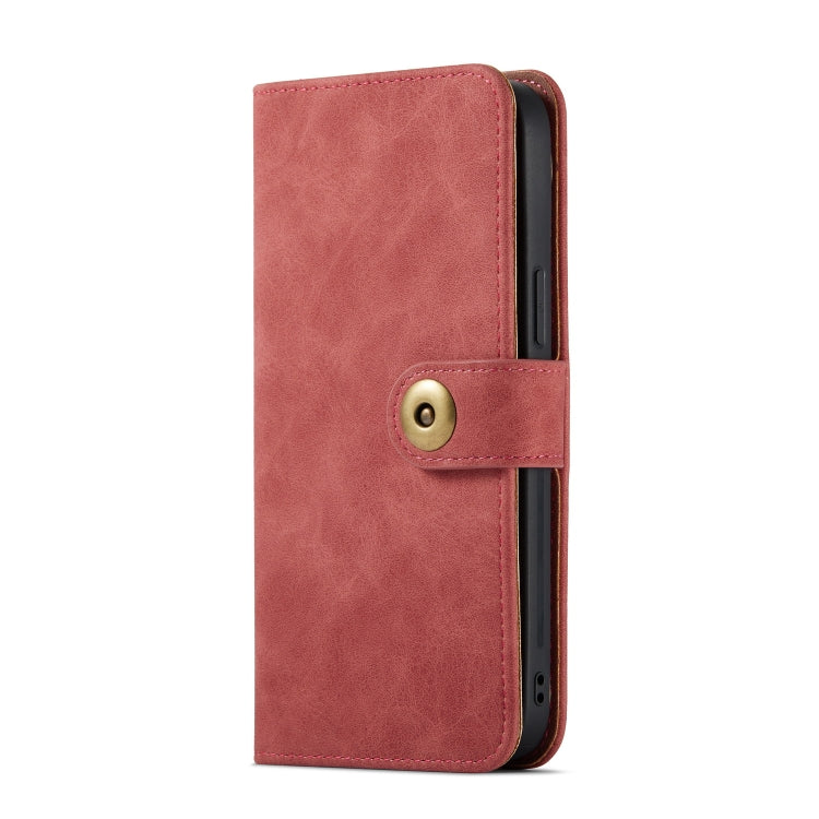 For iPhone 12 / 12 Pro Retro Magnetic Horizontal Flip Leather Case with Card Slots & Wallet & Photo Frame & Detachable Back Cover