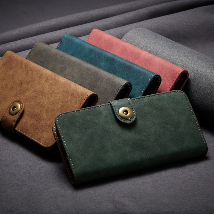 For iPhone 12 / 12 Pro Retro Magnetic Horizontal Flip Leather Case with Card Slots & Wallet & Photo Frame & Detachable Back Cover