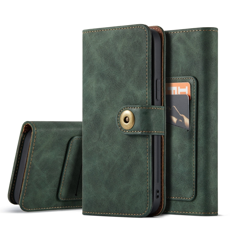 For iPhone 12 Pro Max Retro Magnetic Horizontal Flip Leather Case with Card Slots & Wallet & Photo Frame & Detachable Back Cover