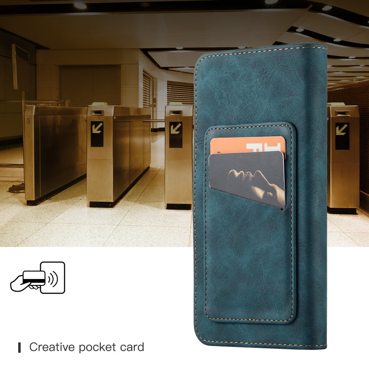 For iPhone 12 Pro Max Retro Magnetic Horizontal Flip Leather Case with Card Slots & Wallet & Photo Frame & Detachable Back Cover