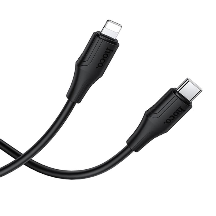 hoco X124 USB-C / Type-C to 8 Pin Bien PD27W Silicone Charging Data Cable, Length: 1m