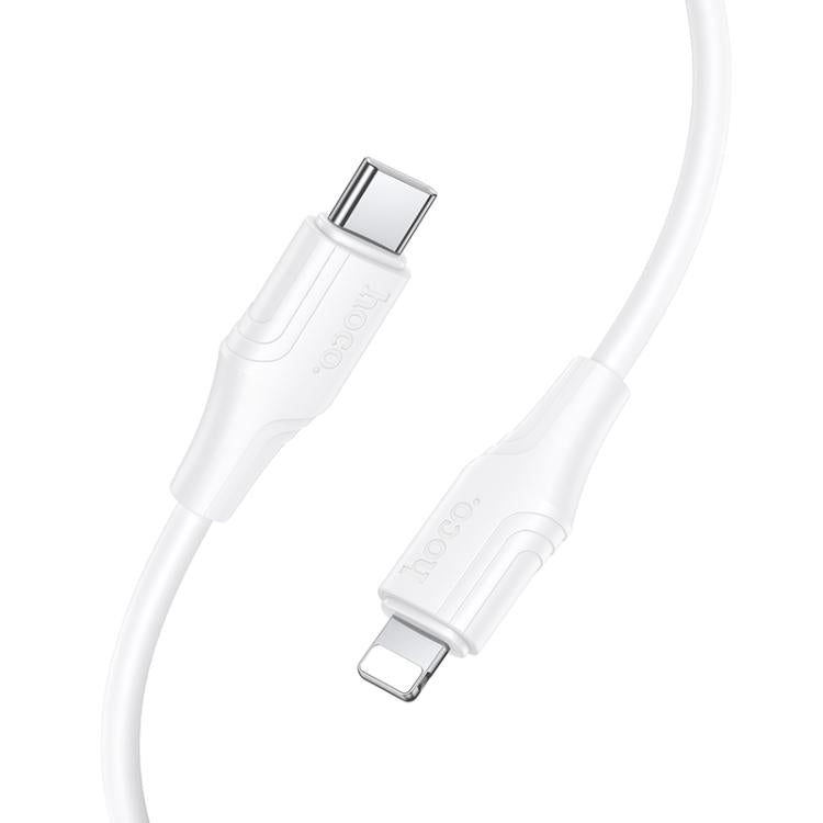 hoco X124 USB-C / Type-C to 8 Pin Bien PD27W Silicone Charging Data Cable, Length: 1m