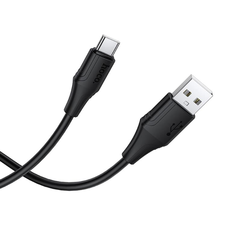 hoco X124 USB-A to USB-C / Type-C Bien 3A Silicone Charging Data Cable, Length: 1m