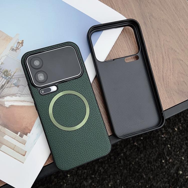 For Xiaomi 17 Pro Max CD Magsafe Magnetic Litchi Texture Phone Case