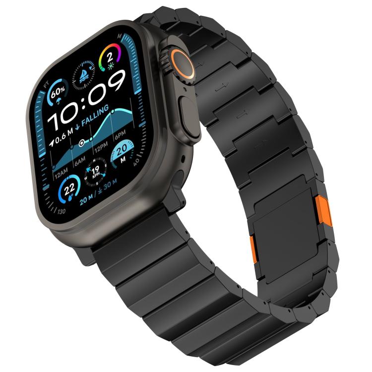 For Apple Watch 42mm / 41mm / 40mm / 38mm Thick One-bead Magnetic Clasp Titanium Alloy Watch Band