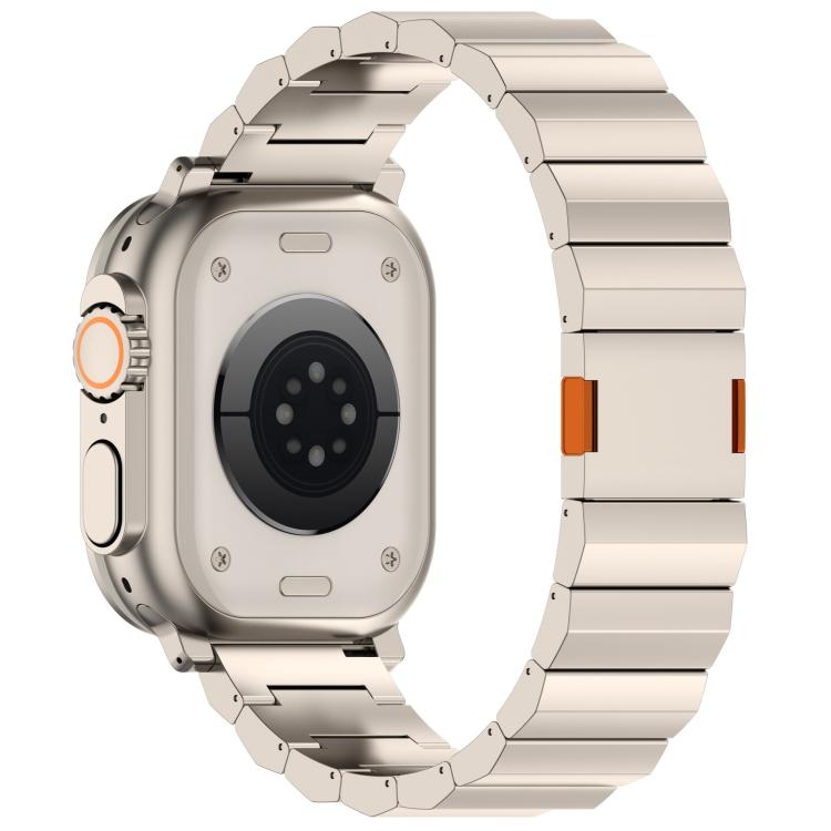 For Apple Watch 42mm / 41mm / 40mm / 38mm Thick One-bead Magnetic Clasp Titanium Alloy Watch Band