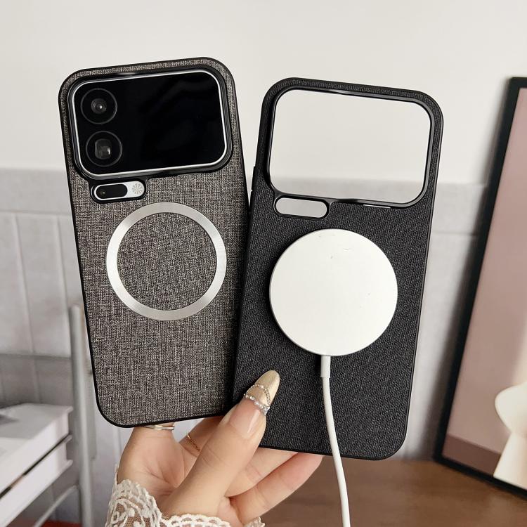 For Xiaomi 17 Pro Max CD Magsafe Magnetic Cloth Texture Phone Case