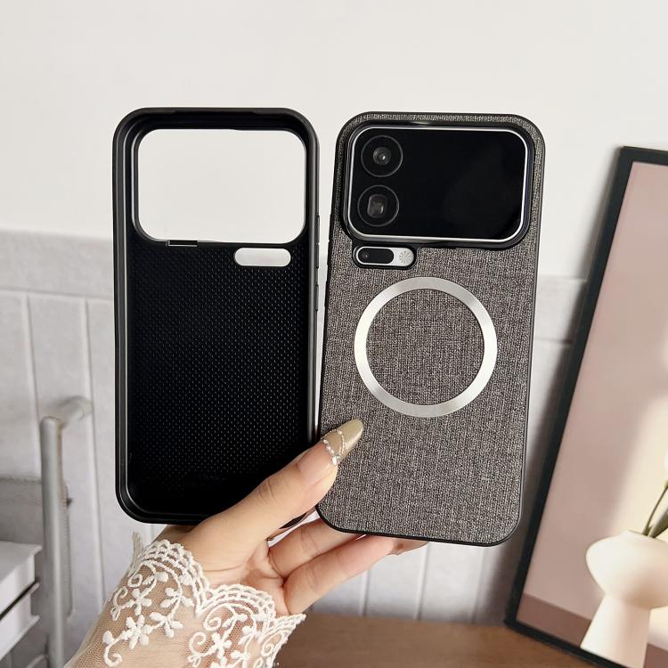 For Xiaomi 17 Pro Max CD Magsafe Magnetic Cloth Texture Phone Case