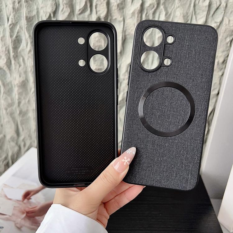 For Redmi Turbo 5 Max / Poco X8 Pro Max 5G CD Magsafe Magnetic Cloth Texture Phone Case