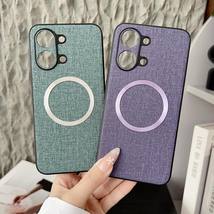 For Redmi Turbo 5 Max / Poco X8 Pro Max 5G CD Magsafe Magnetic Cloth Texture Phone Case