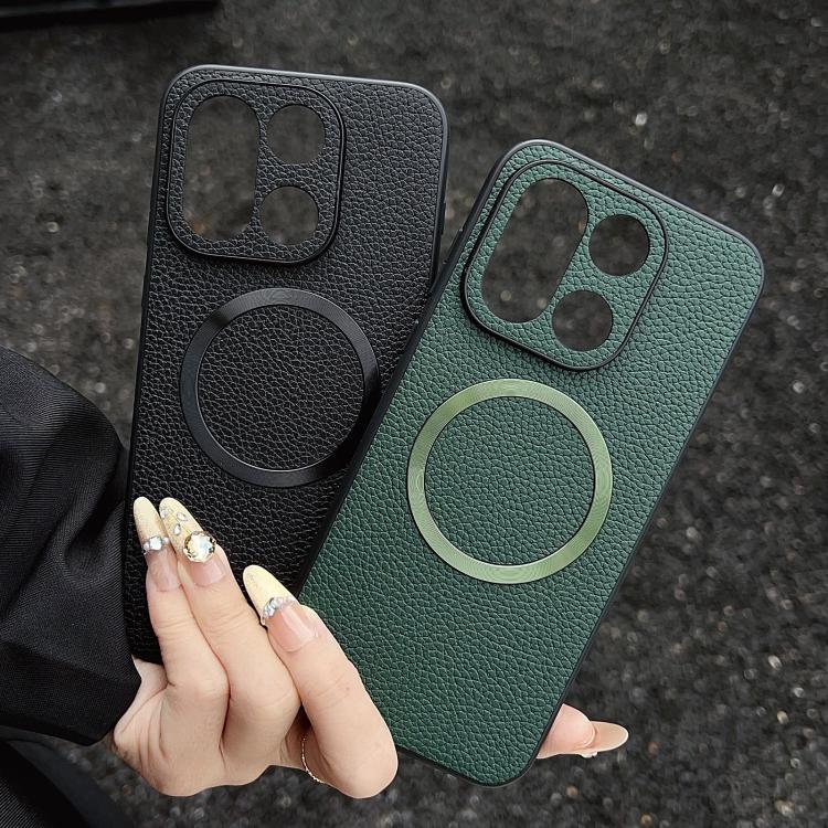 For OnePlus 15 CD Magsafe Magnetic Litchi Texture Phone Case