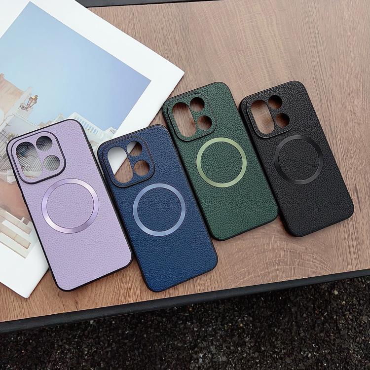For OnePlus 15 CD Magsafe Magnetic Litchi Texture Phone Case