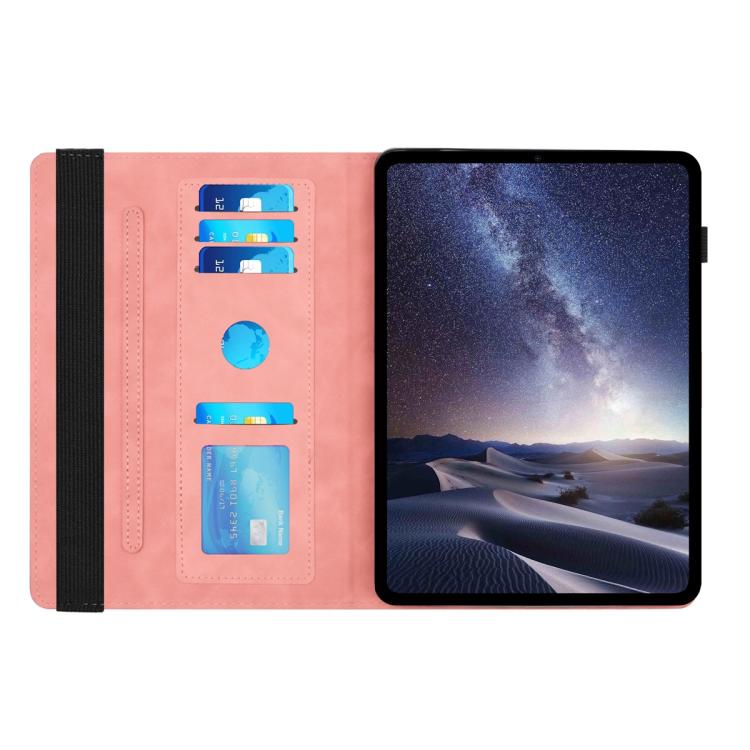 For Samsung Galaxy Tab A 10.1 2019 T510 Rotatable Honeycomb Embossed Leather Tablet Case