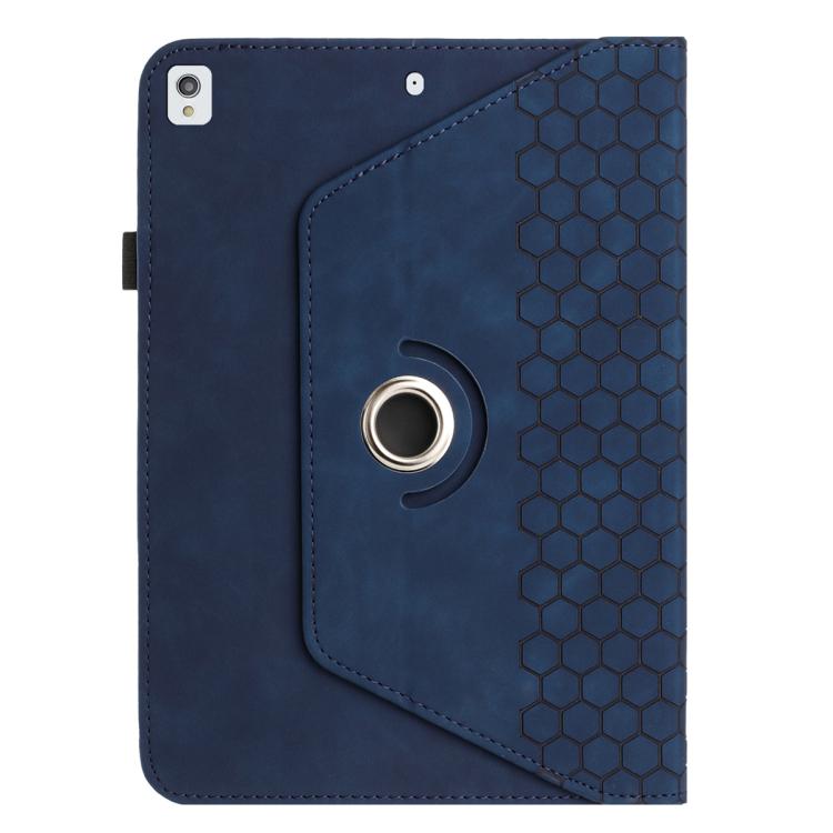 For Samsung Galaxy Tab A 10.1 2019 T510 Rotatable Honeycomb Embossed Leather Tablet Case