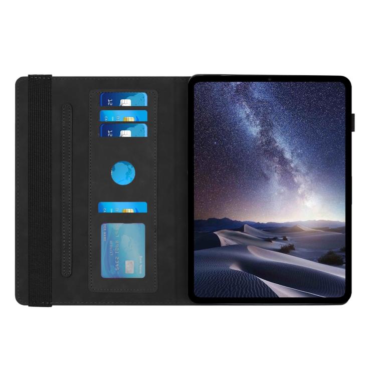 For Samsung Galaxy Tab A 10.1 2019 T510 Rotatable Honeycomb Embossed Leather Tablet Case