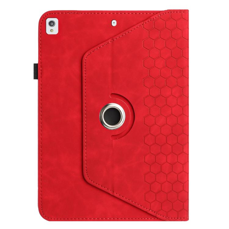For Samsung Galaxy Tab A7 10.4 2020 T500 Rotatable Honeycomb Embossed Smart Leather Tablet Case
