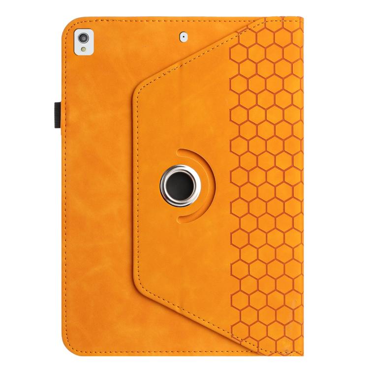 For Samsung Galaxy Tab A7 10.4 2020 T500 Rotatable Honeycomb Embossed Smart Leather Tablet Case
