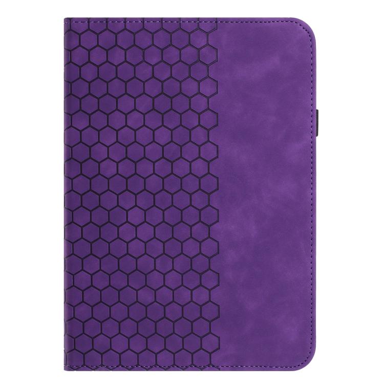 For Samsung Galaxy Tab A7 10.4 2020 T500 Rotatable Honeycomb Embossed Smart Leather Tablet Case