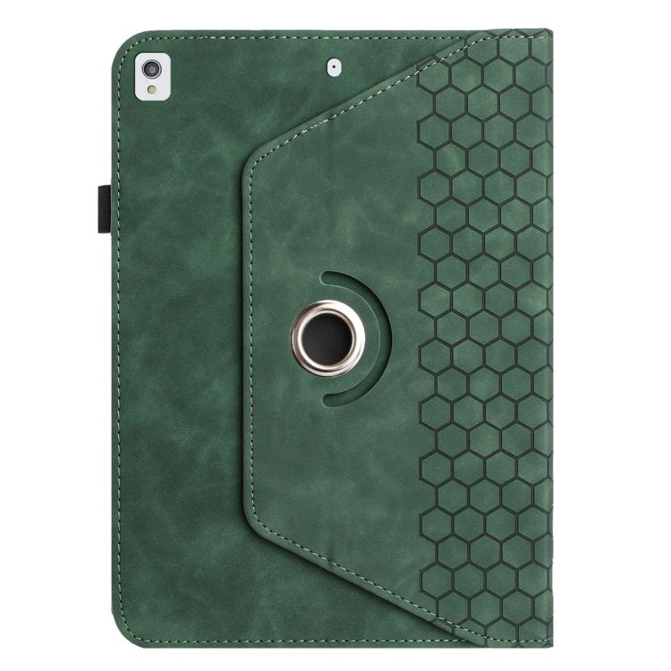 For Samsung Galaxy Tab A7 10.4 2020 T500 Rotatable Honeycomb Embossed Smart Leather Tablet Case