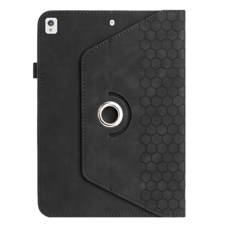 For Samsung Galaxy Tab A7 10.4 2020 T500 Rotatable Honeycomb Embossed Smart Leather Tablet Case