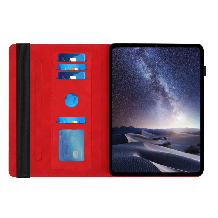 For Samsung Galaxy Tab S6 Lite 2020 P610 Rotatable Honeycomb Embossed Smart Leather Tablet Case