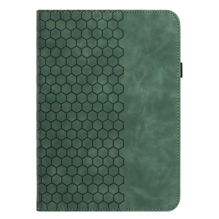 For Samsung Galaxy Tab S6 Lite 2020 P610 Rotatable Honeycomb Embossed Smart Leather Tablet Case