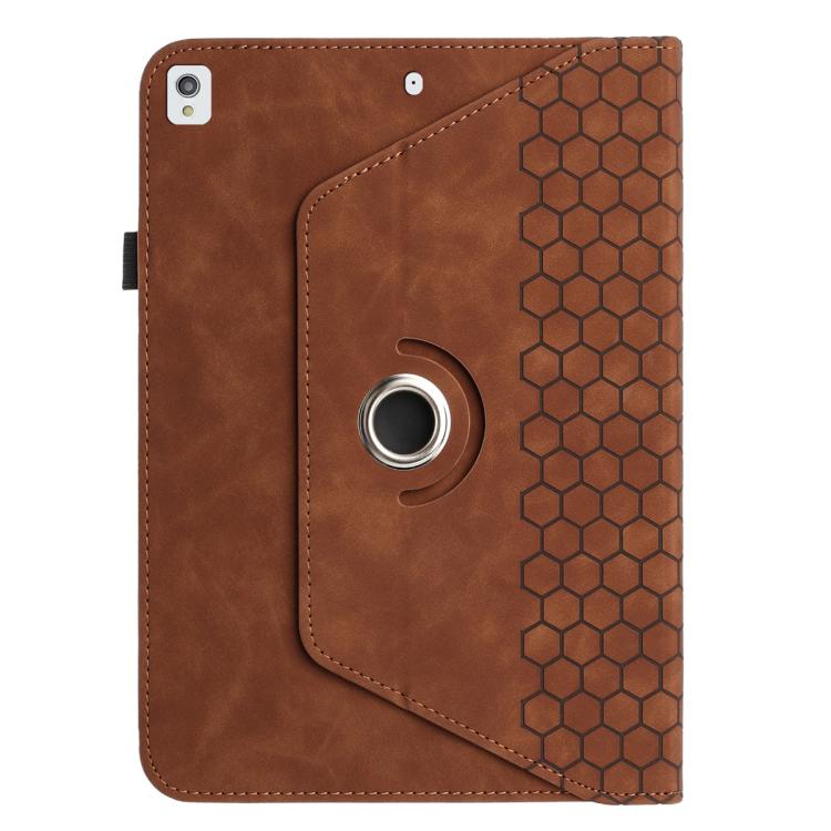 For Samsung Galaxy Tab S6 Lite 2020 P610 Rotatable Honeycomb Embossed Smart Leather Tablet Case