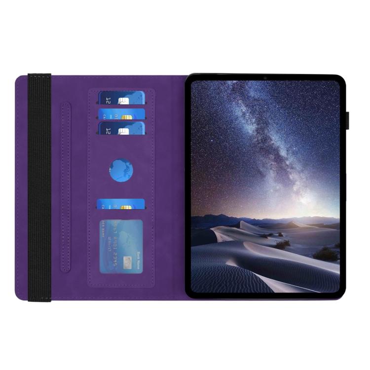 For Samsung Galaxy Tab S10 FE / Tab S10 FE+ Rotatable Honeycomb Embossed Smart Leather Tablet Case