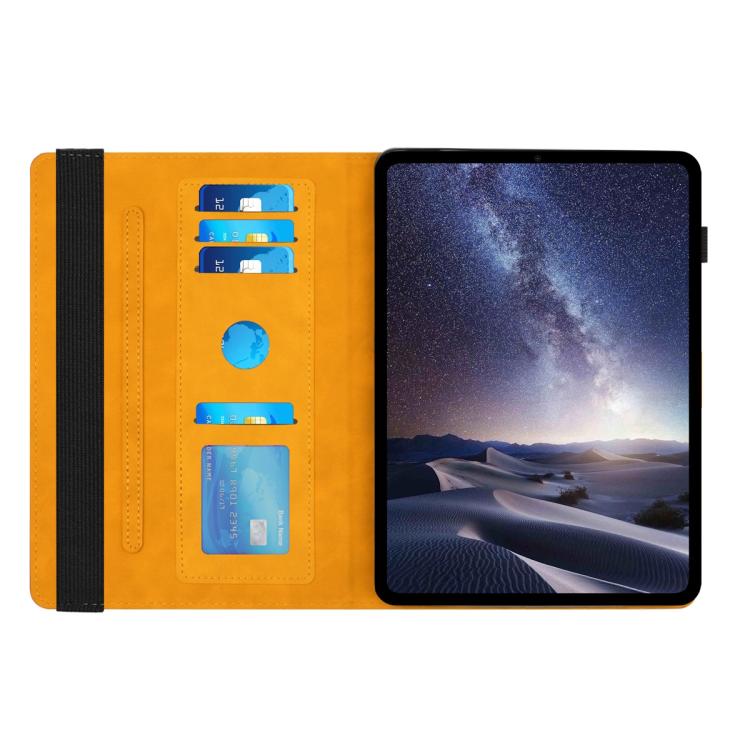 For iPad 2025 / 2022 Rotatable Honeycomb Embossed Smart Leather Tablet Case