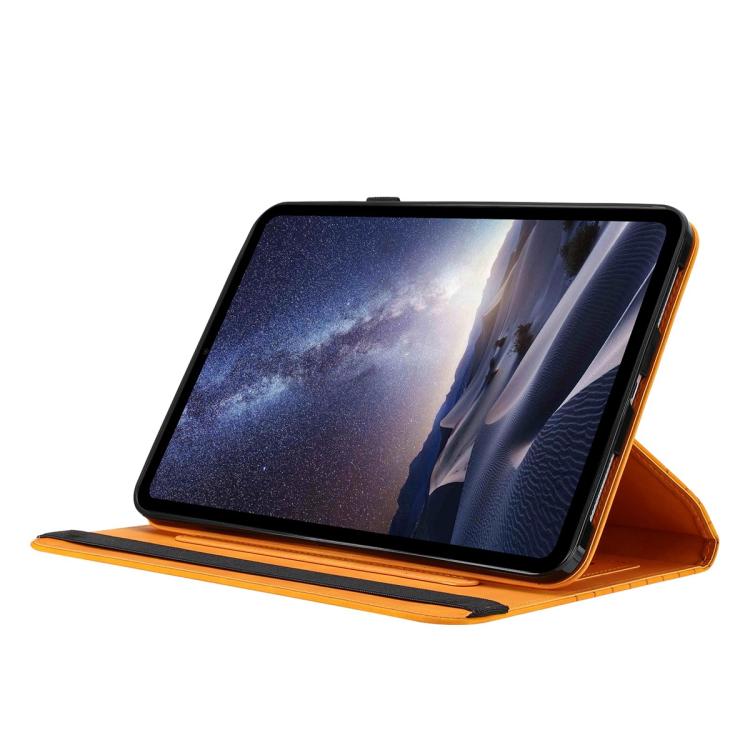 For iPad 2025 / 2022 Rotatable Honeycomb Embossed Smart Leather Tablet Case