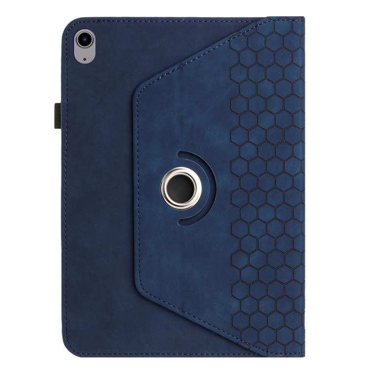For iPad 2025 / 2022 Rotatable Honeycomb Embossed Smart Leather Tablet Case