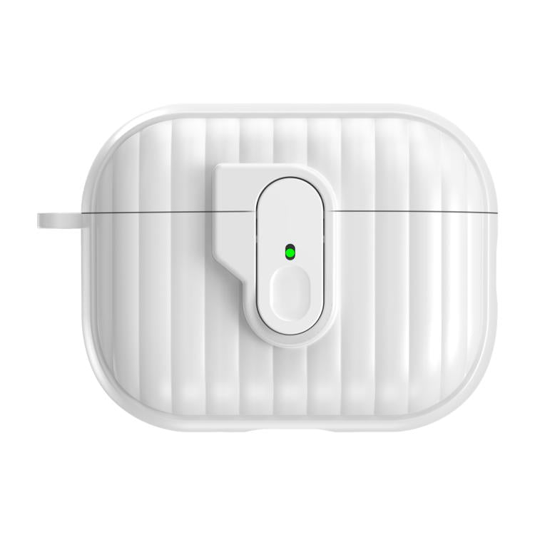 For AirPods Pro 3 Shell Look Earbuds Box Protective Case with Security Lock