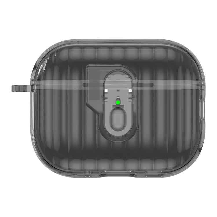 For AirPods Pro 3 Shell Look Earbuds Box Protective Case with Security Lock