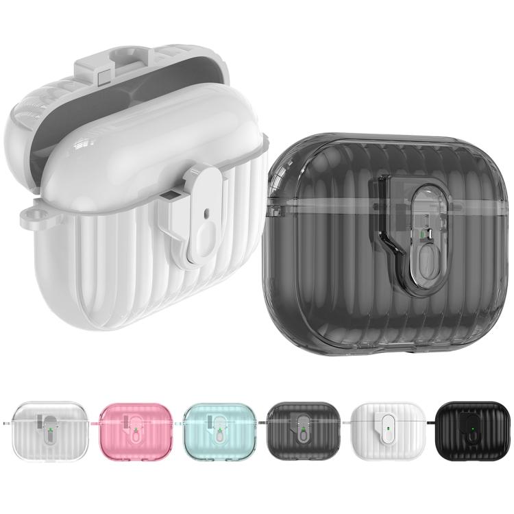 For AirPods Pro 3 Shell Look Earbuds Box Protective Case with Security Lock