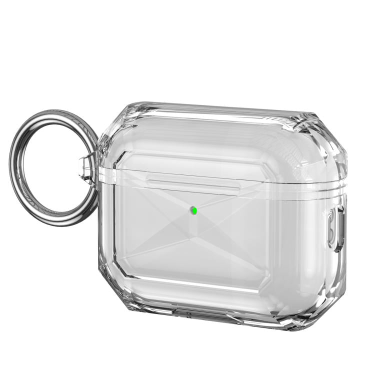 For AirPods Pro 3 Contrast Color Transparent TPU Earphone Protective Case
