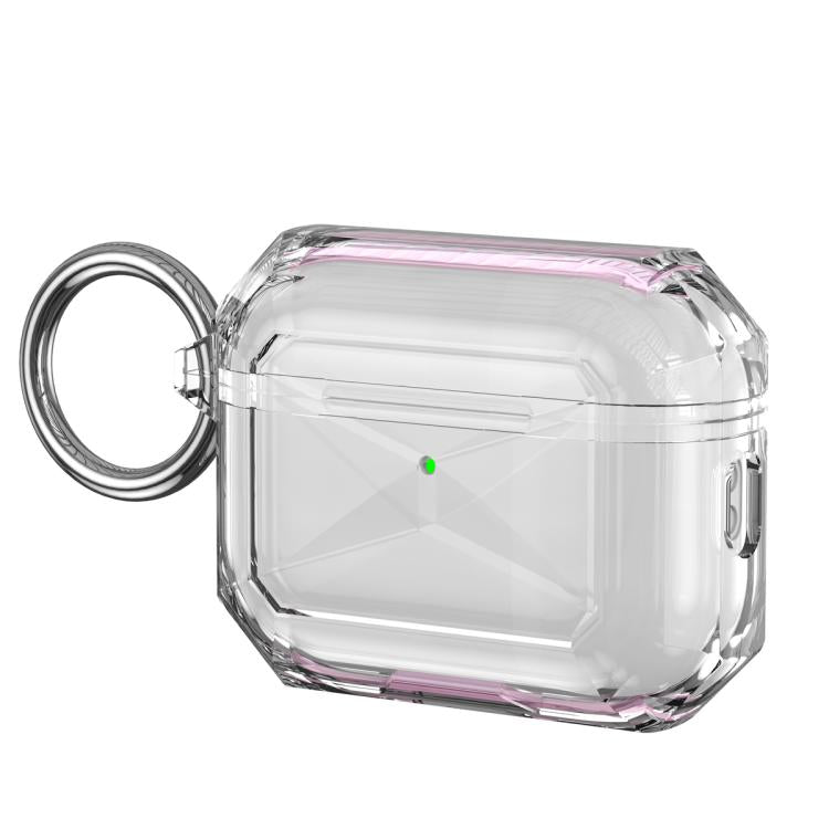 For AirPods Pro 3 Contrast Color Transparent TPU Earphone Protective Case