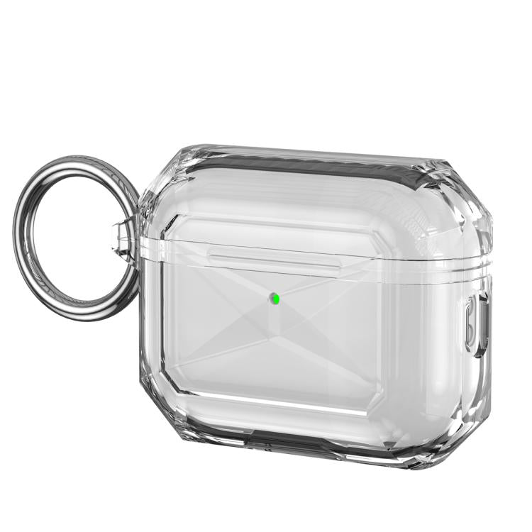 For AirPods Pro 3 Contrast Color Transparent TPU Earphone Protective Case