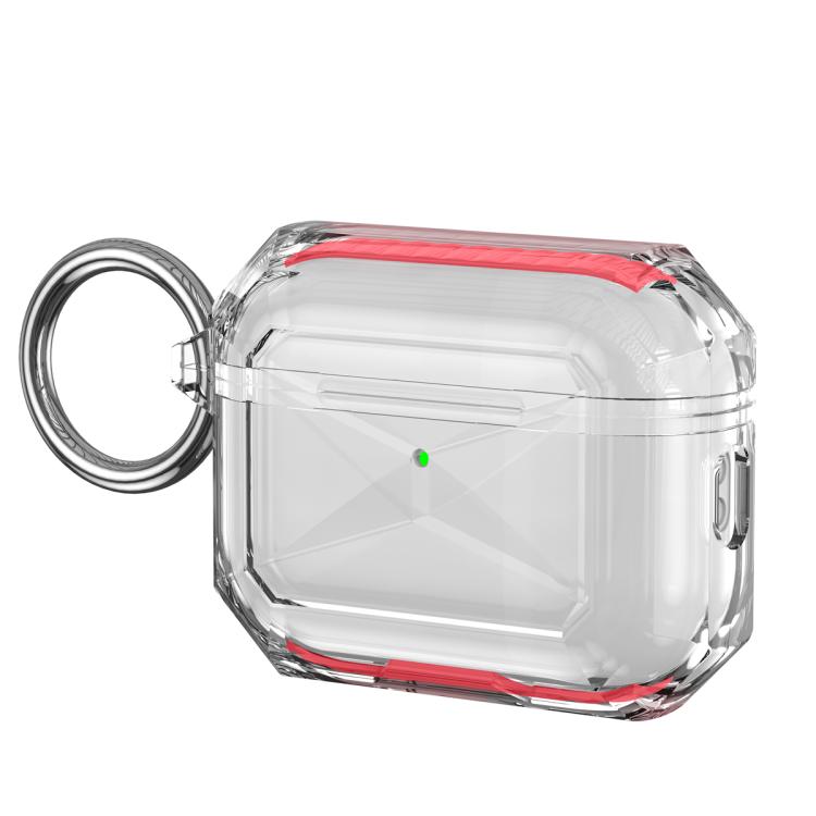 For AirPods Pro 3 Contrast Color Transparent TPU Earphone Protective Case